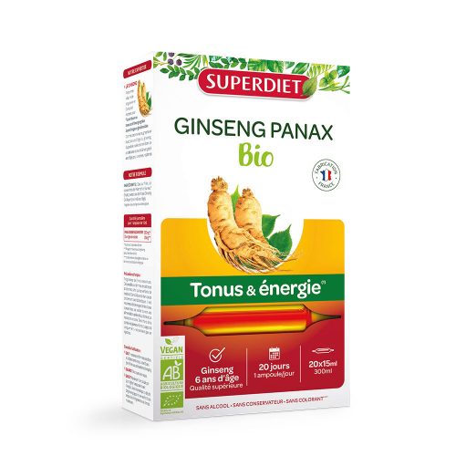 SUPERDIET Bio Ginseng Panax ivóampulla (20x15ml)